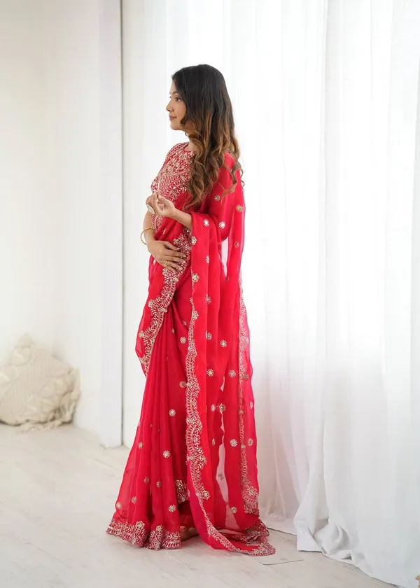 Fendy_Chiffon_Designer_Saree_with_Thread_Sequin_Embroidery_Blouse