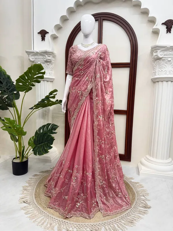 Fendy_Silk_Beaded_Sequin_Designer_Saree_Blouse_