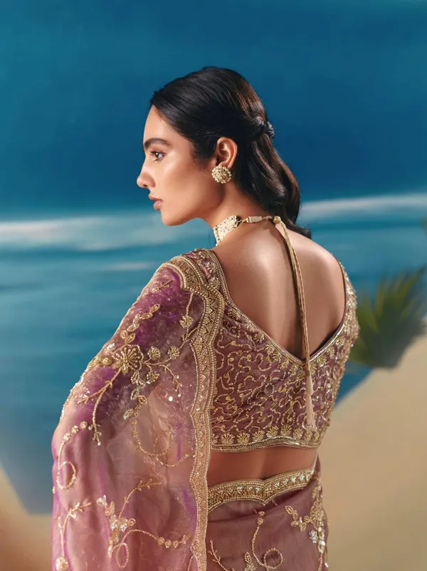 Fendy_Silk_Beaded_Sequin_Designer_Saree_Blouse_