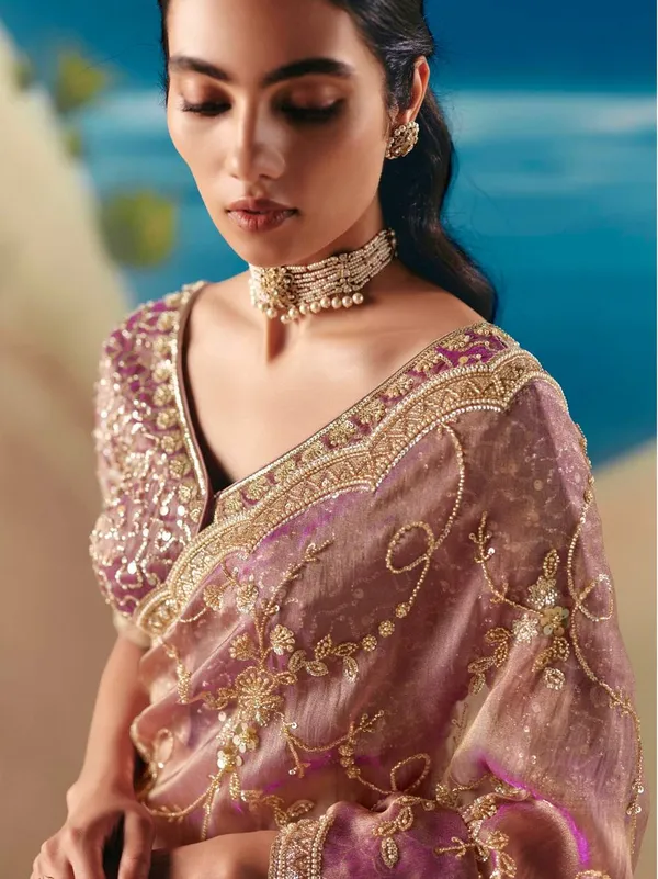 Fendy_Silk_Beaded_Sequin_Designer_Saree_Blouse_