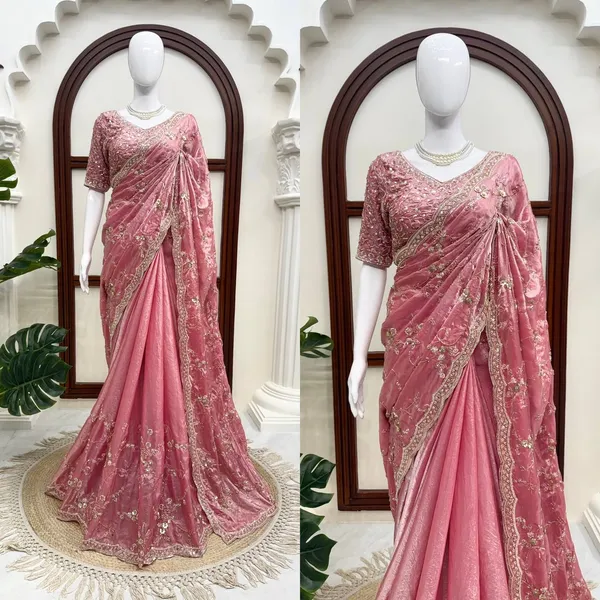 Fendy_Silk_Beaded_Sequin_Designer_Saree_Blouse_
