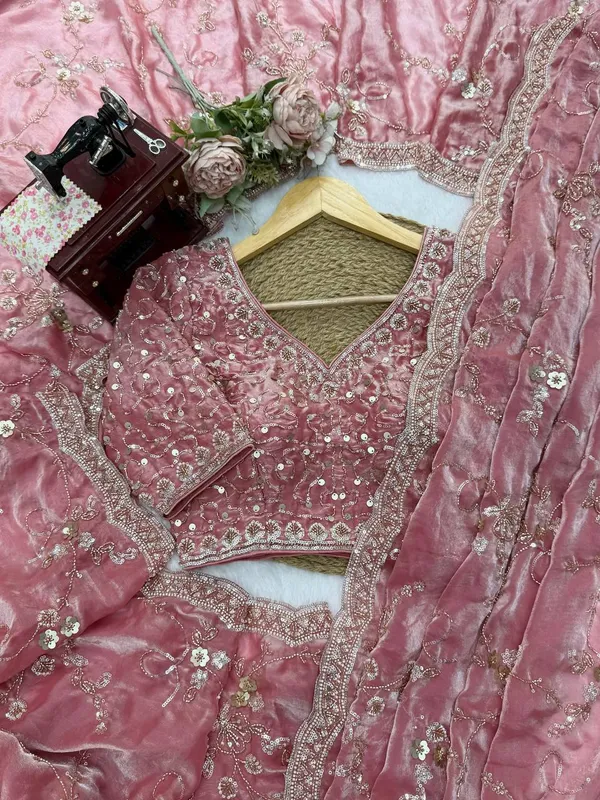 Fendy_Silk_Beaded_Sequin_Designer_Saree_Blouse_
