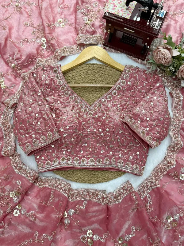 Fendy_Silk_Beaded_Sequin_Designer_Saree_Blouse_