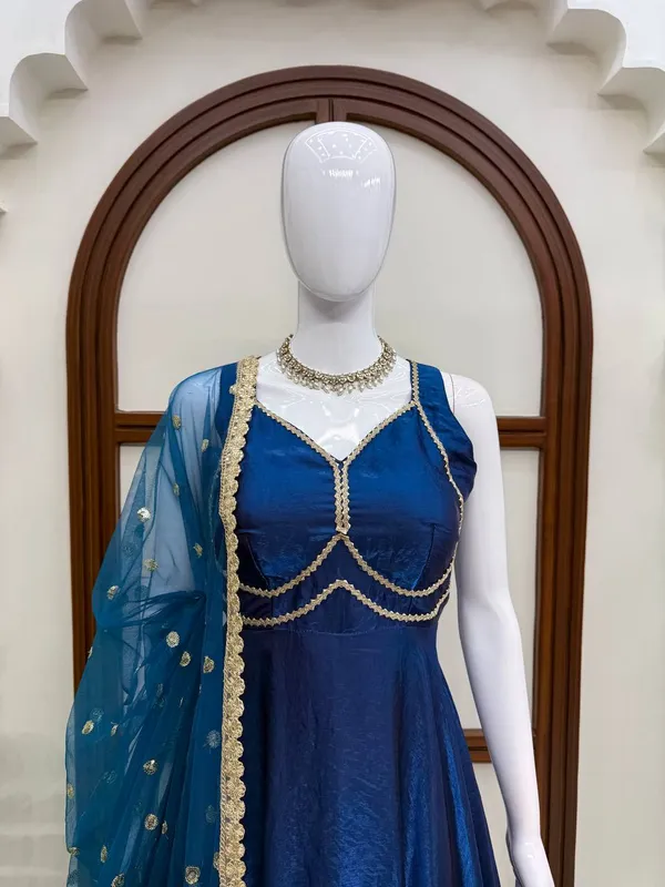 Fendy_Silk_Designer_Gown_Pant_Dupatta_Set_Blue