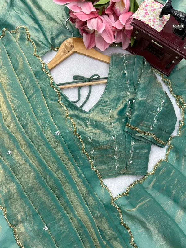Fendy_Silk_Green_Saree