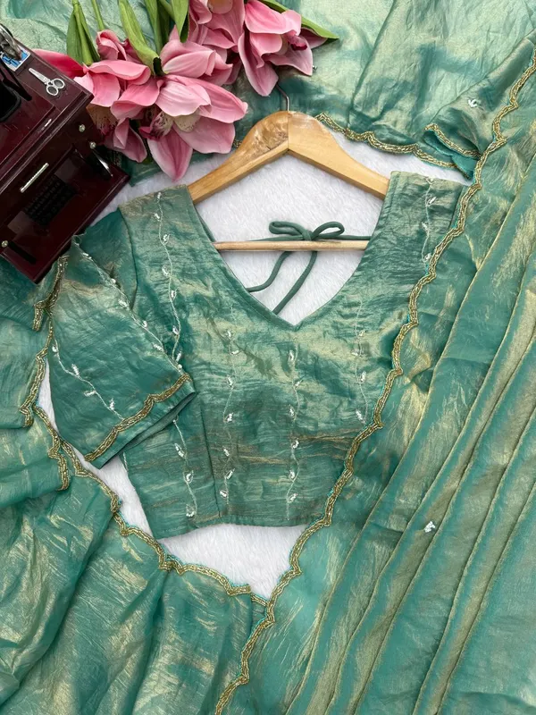 Fendy_Silk_Green_Saree