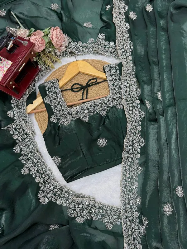 Fendy_Silk_Green_Saree
