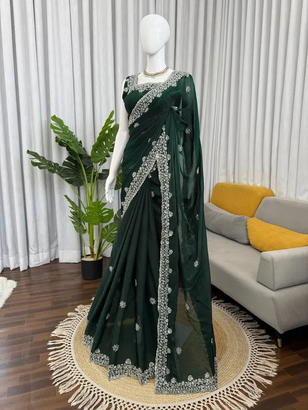 Fendy_Silk_Green_Saree