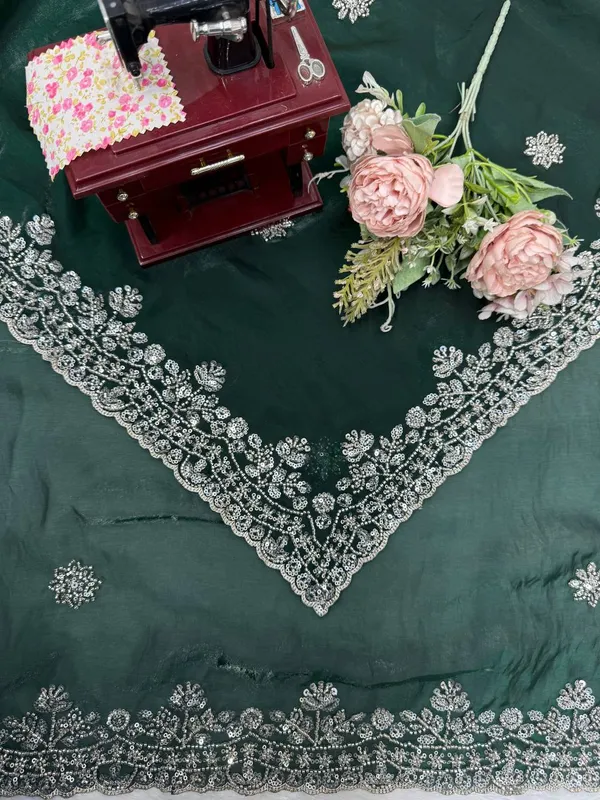 Fendy_Silk_Green_Saree