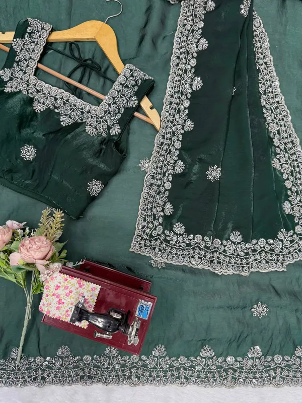 Fendy_Silk_Green_Saree