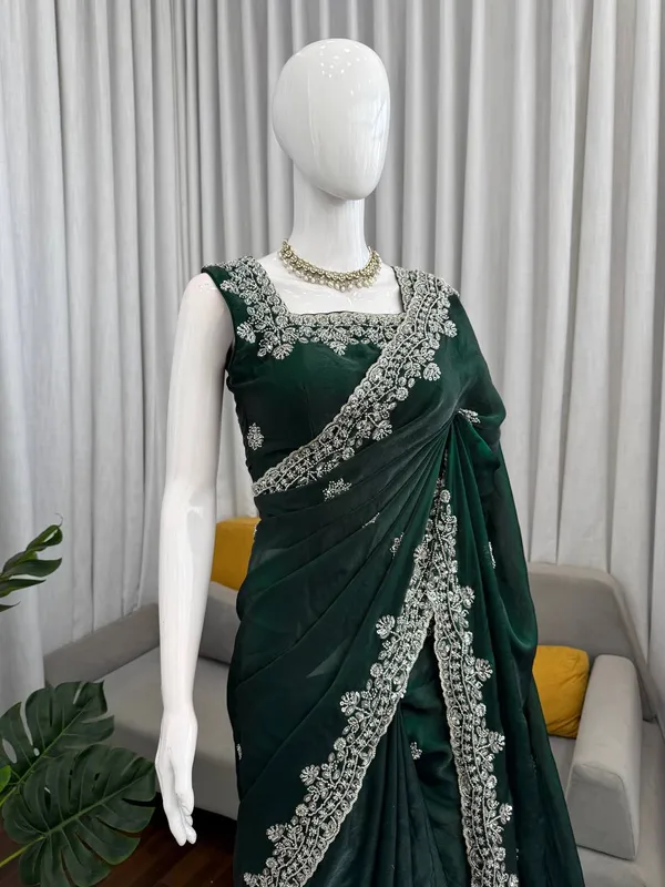 Fendy_Silk_Green_Saree