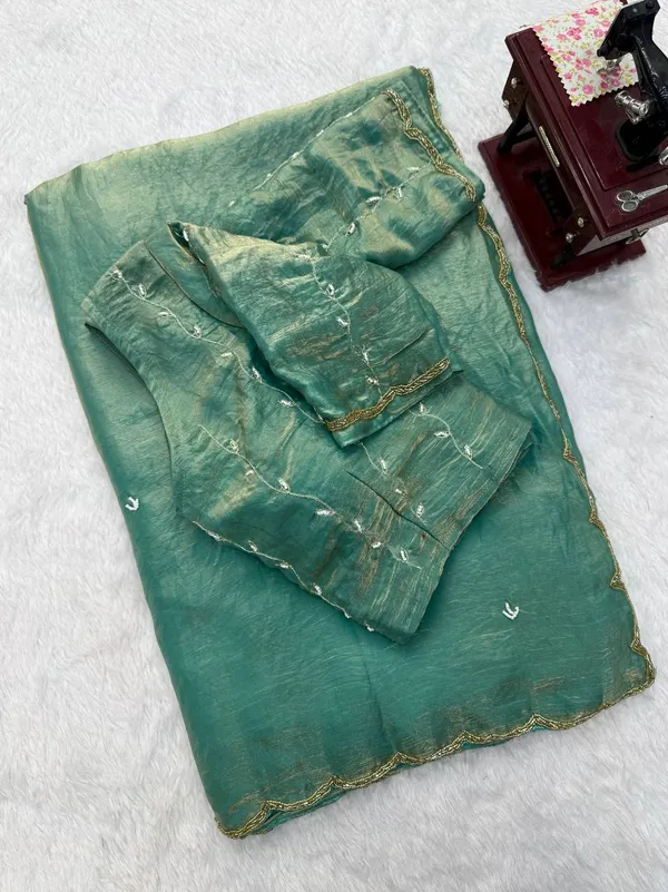 Fendy_Silk_Green_Saree