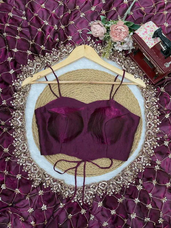Fendy_Silk__Heavy_Beds_Work_Saree_Maroon