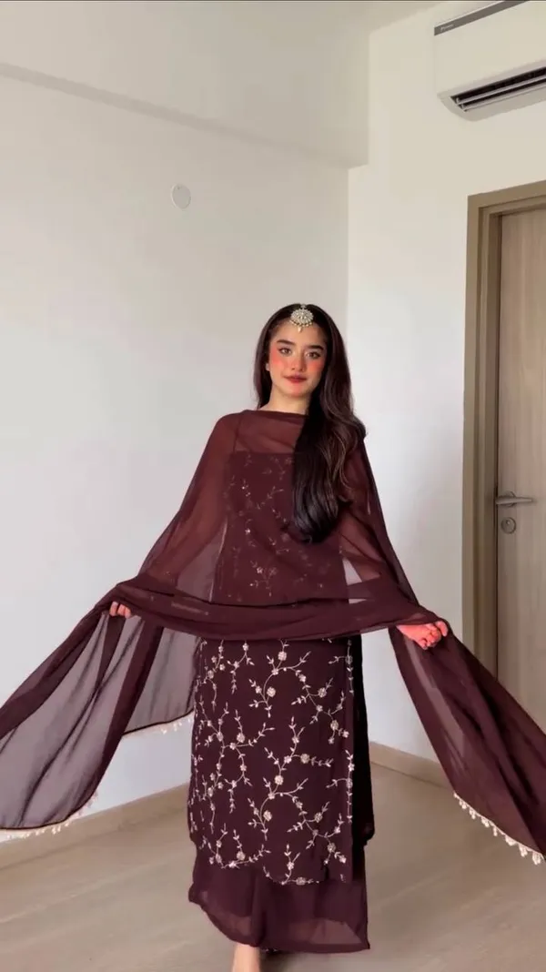 Flux_Georgette_Brown_Set