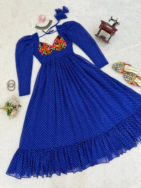 Georgette_Designer_Gown_with_Digital_Print_Chain_Stitch_Work_and_Tassels