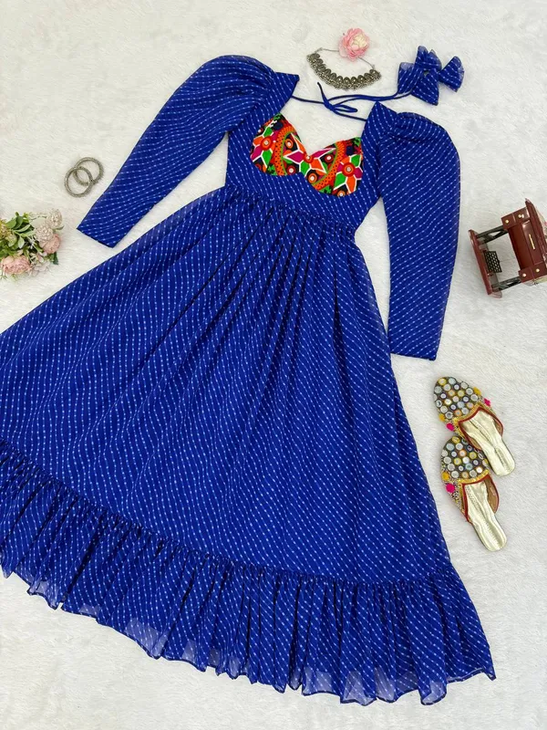 Georgette_Designer_Gown_with_Digital_Print_Chain_Stitch_Work_and_Tassels