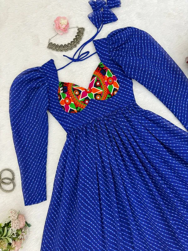 Georgette_Designer_Gown_with_Digital_Print_Chain_Stitch_Work_and_Tassels