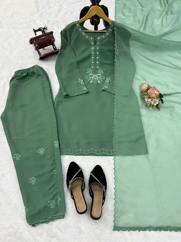 Green_Embroidered_Palazzo_Suit_Women