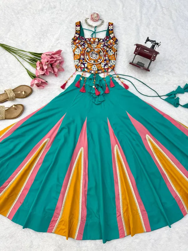 Havy_Reyo_Green_Multi_Lehenga