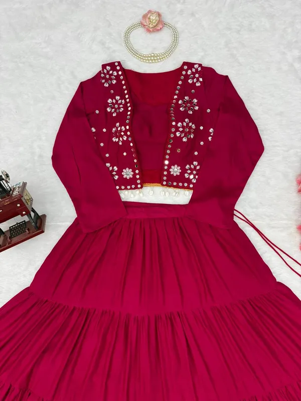 Havy_Reyon_Maroon_Lehenga