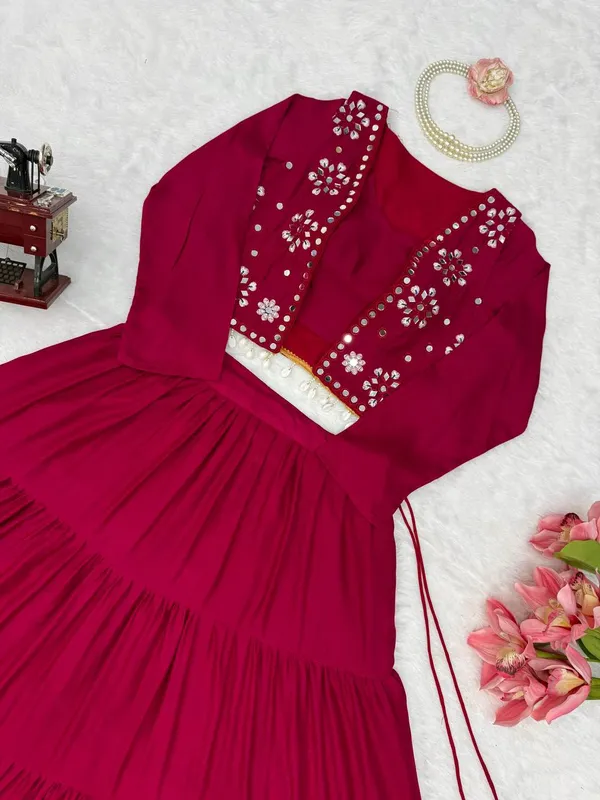 Havy_Reyon_Maroon_Lehenga