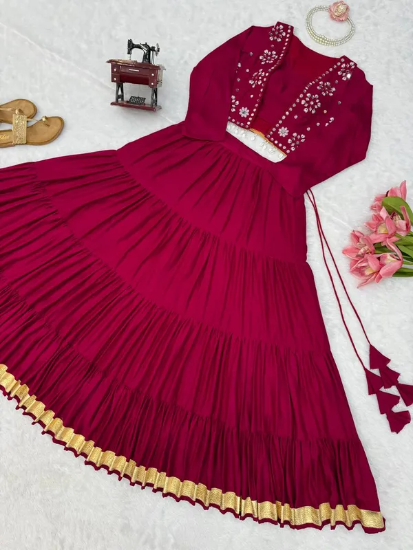 Havy_Reyon_Maroon_Lehenga