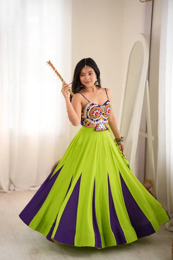 Havy_Reyon_Multi_Color_Lehenga_Set