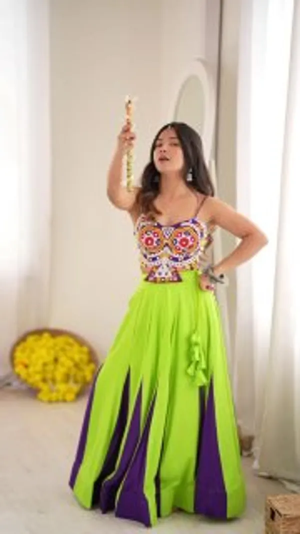Havy_Reyon_Multi_Color_Lehenga_Set