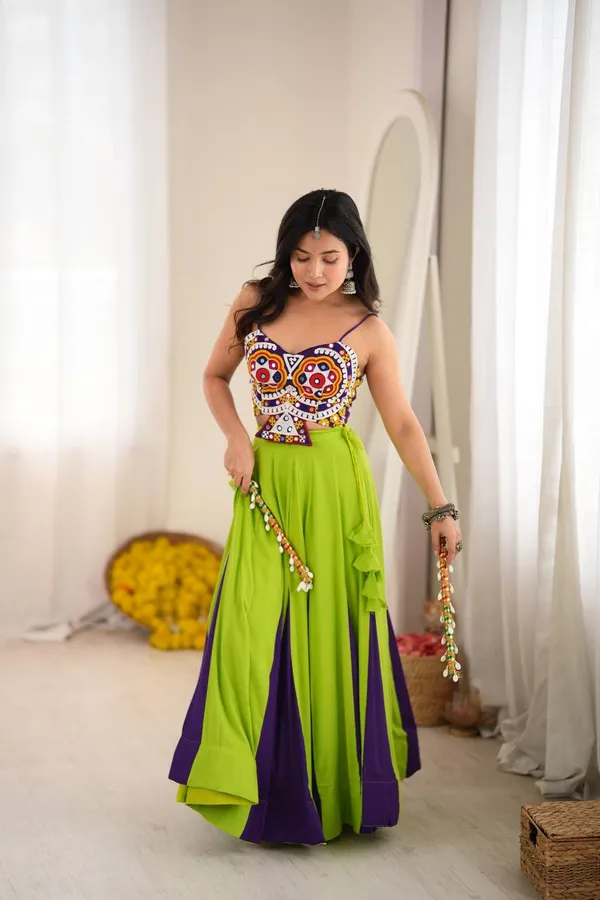Havy_Reyon_Multi_Color_Lehenga_Set