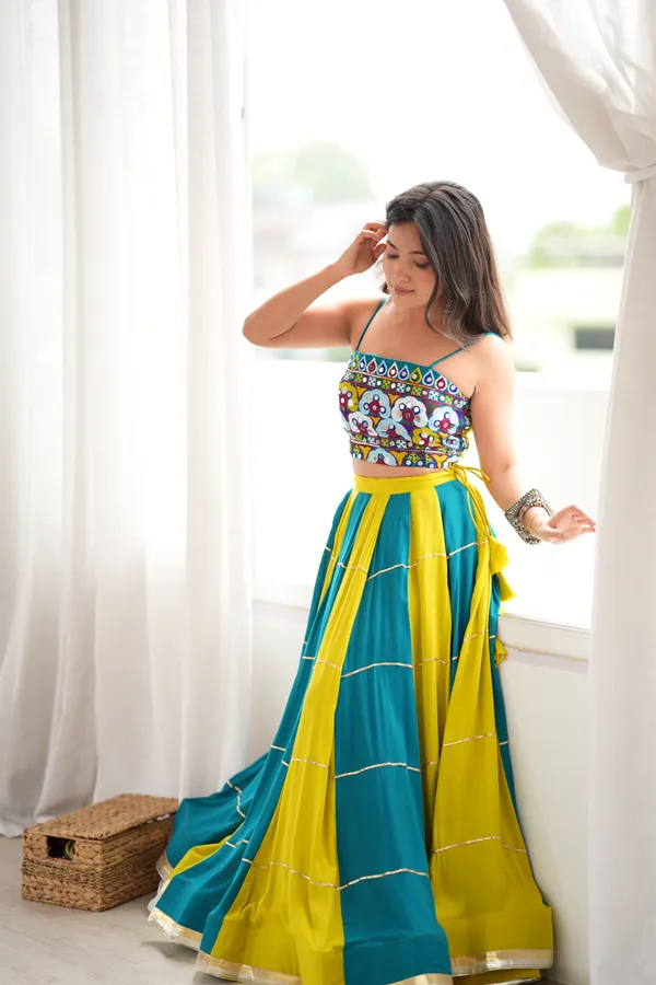 Havy_Reyon_Multi_Color_Lehenga_