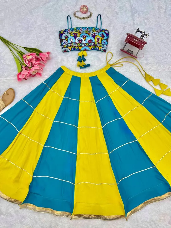 Havy_Reyon_Multi_Color_Lehenga_