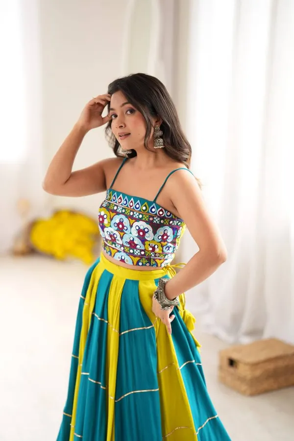 Havy_Reyon_Multi_Color_Lehenga_