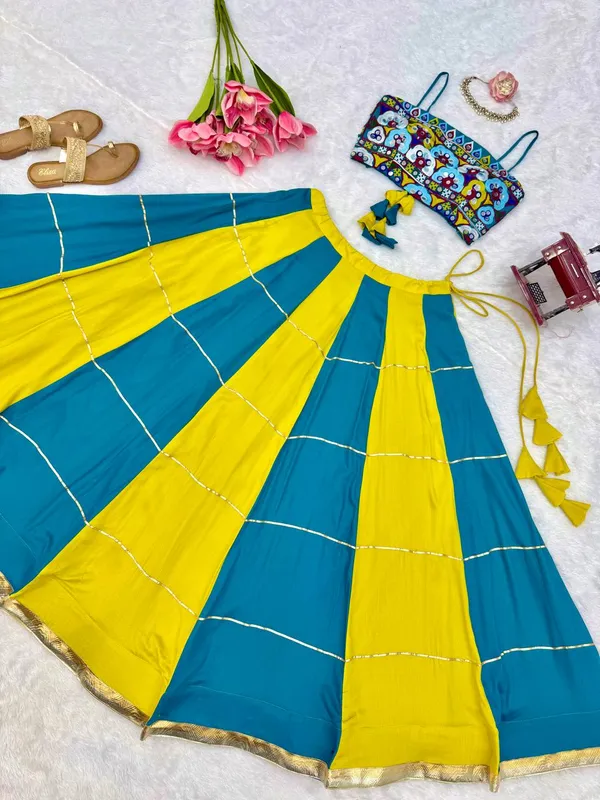 Havy_Reyon_Multi_Color_Lehenga_