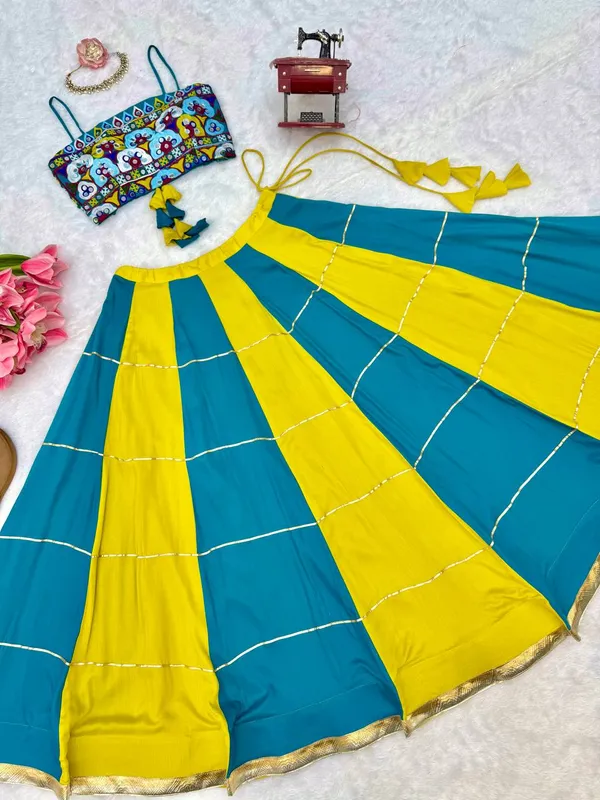 Havy_Reyon_Multi_Color_Lehenga_