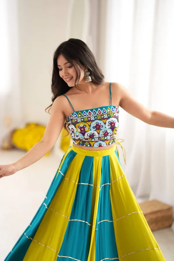 Havy_Reyon_Multi_Color_Lehenga_