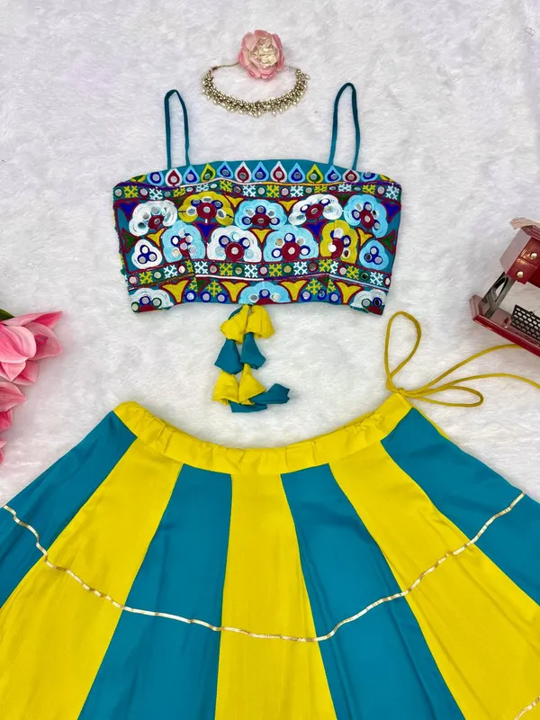 Havy_Reyon_Multi_Color_Lehenga_