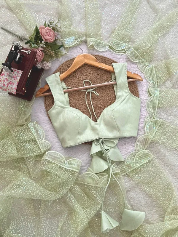 Havy_Soft_Net_Green_Saree