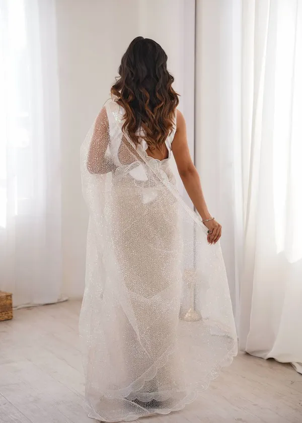 Havy_Soft_Net_White_Saree