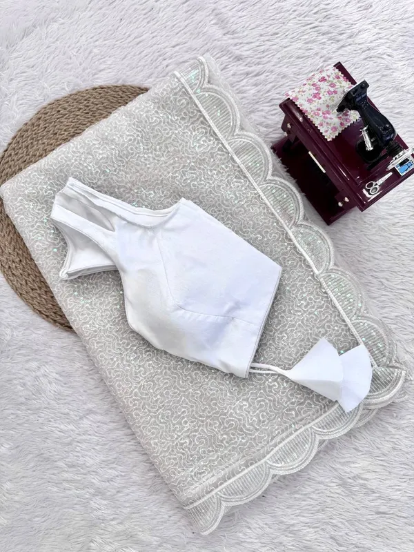 Havy_Soft_Net_White_Saree