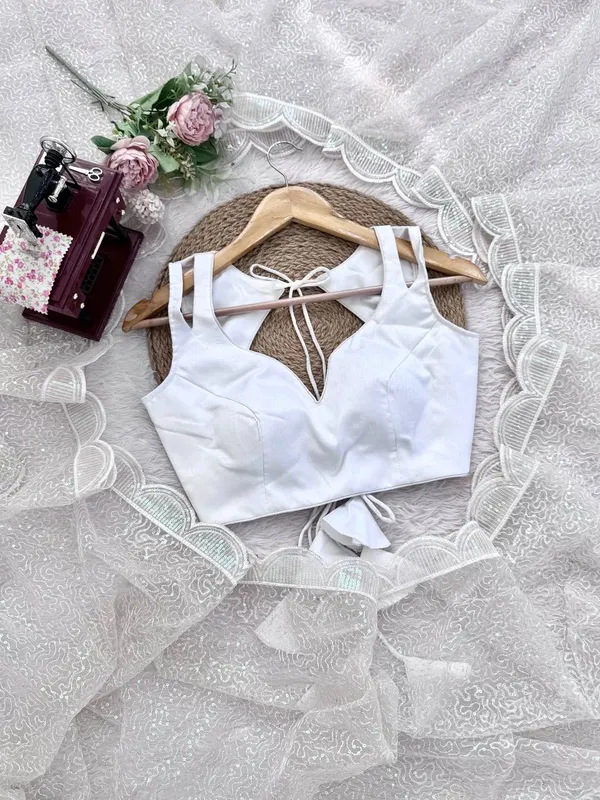 Havy_Soft_Net_White_Saree