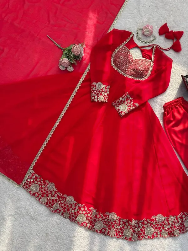 Heavy_Faux_Georgette_Anarkali_Set_with_Designer_Embroidery_Sequence_Work
