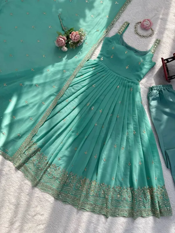 Heavy_Faux_Georgette_Anarkali_Set_with_Designer_Sequence_Embroidery_and_Lace