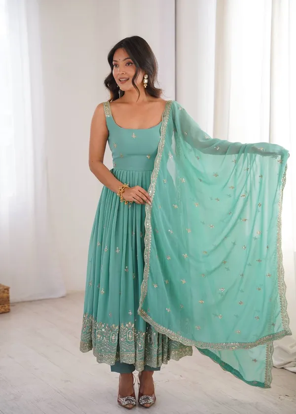 Heavy_Faux_Georgette_Anarkali_Set_with_Designer_Sequence_Embroidery_and_Lace