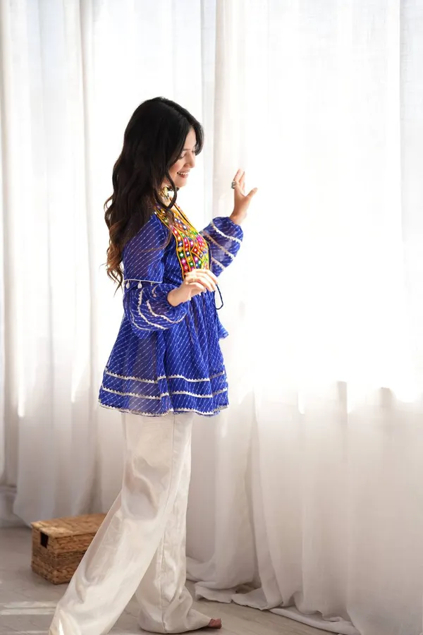 Heavy_Faux_Georgette_Blue_Kurta_Set