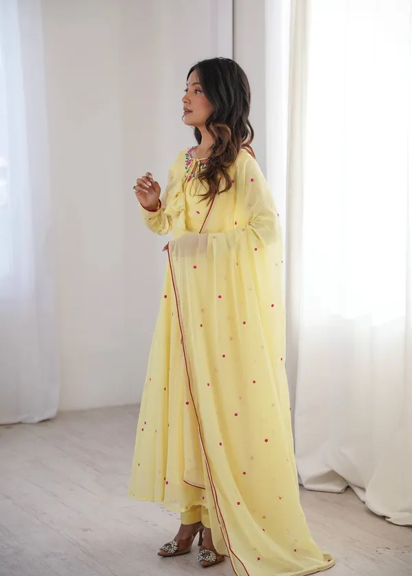 Heavy_Faux_Georgette_Embroidered_Anarkali_Dress_with_Dupatta_&_Pant