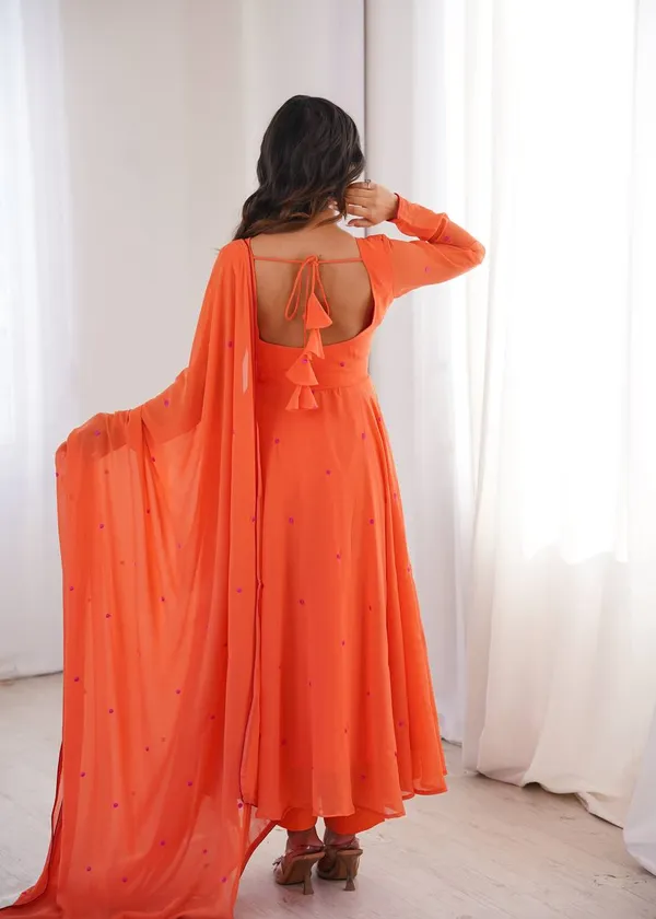 Heavy_Faux_Georgette_Embroidered_Anarkali_Pant_Dupatta_Set_Orange