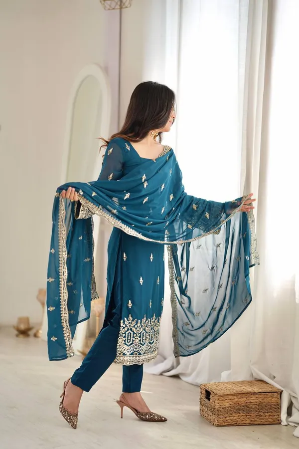 Heavy_Faux_Georgette_Suit_Pant_Dupatta_Set_with_Beads_Sequence_Thread_Work_Blue
