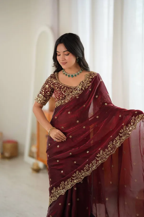 Heavy_Fendy_Silk_Designer_Saree_with_Thread_Sequin_Embroidery_Blouse_Maroon