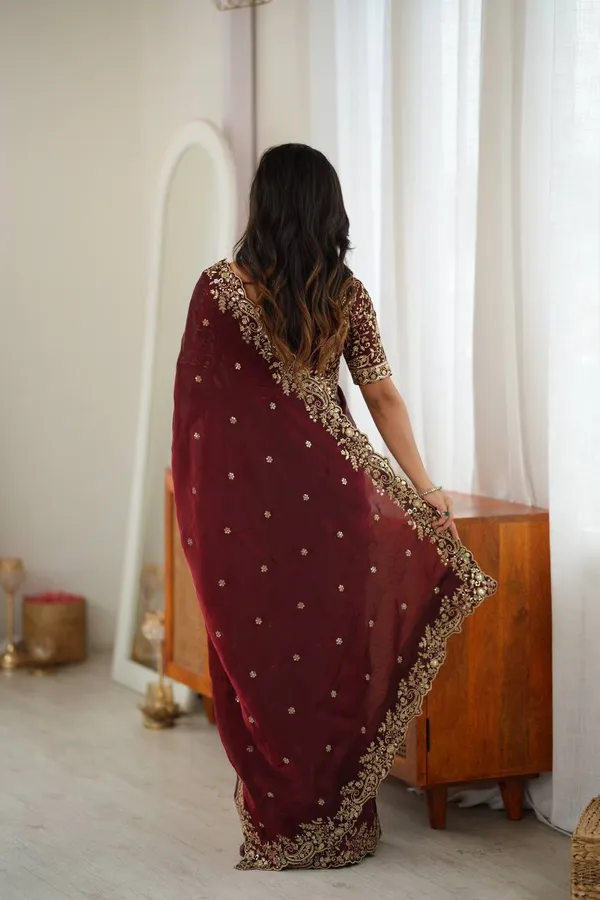 Heavy_Fendy_Silk_Designer_Saree_with_Thread_Sequin_Embroidery_Blouse_Maroon