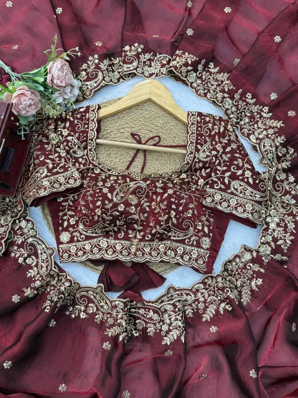 Heavy_Fendy_Silk_Designer_Saree_with_Thread_Sequin_Embroidery_Blouse_Maroon